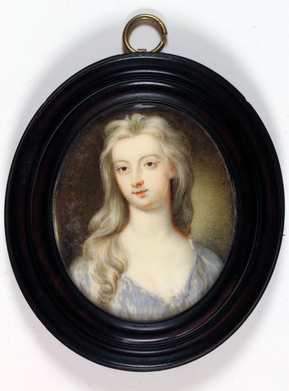 Lady Catherine (Katherine) Hyde, hertuginne av Queensberry (emalje) av Margaret  Smith