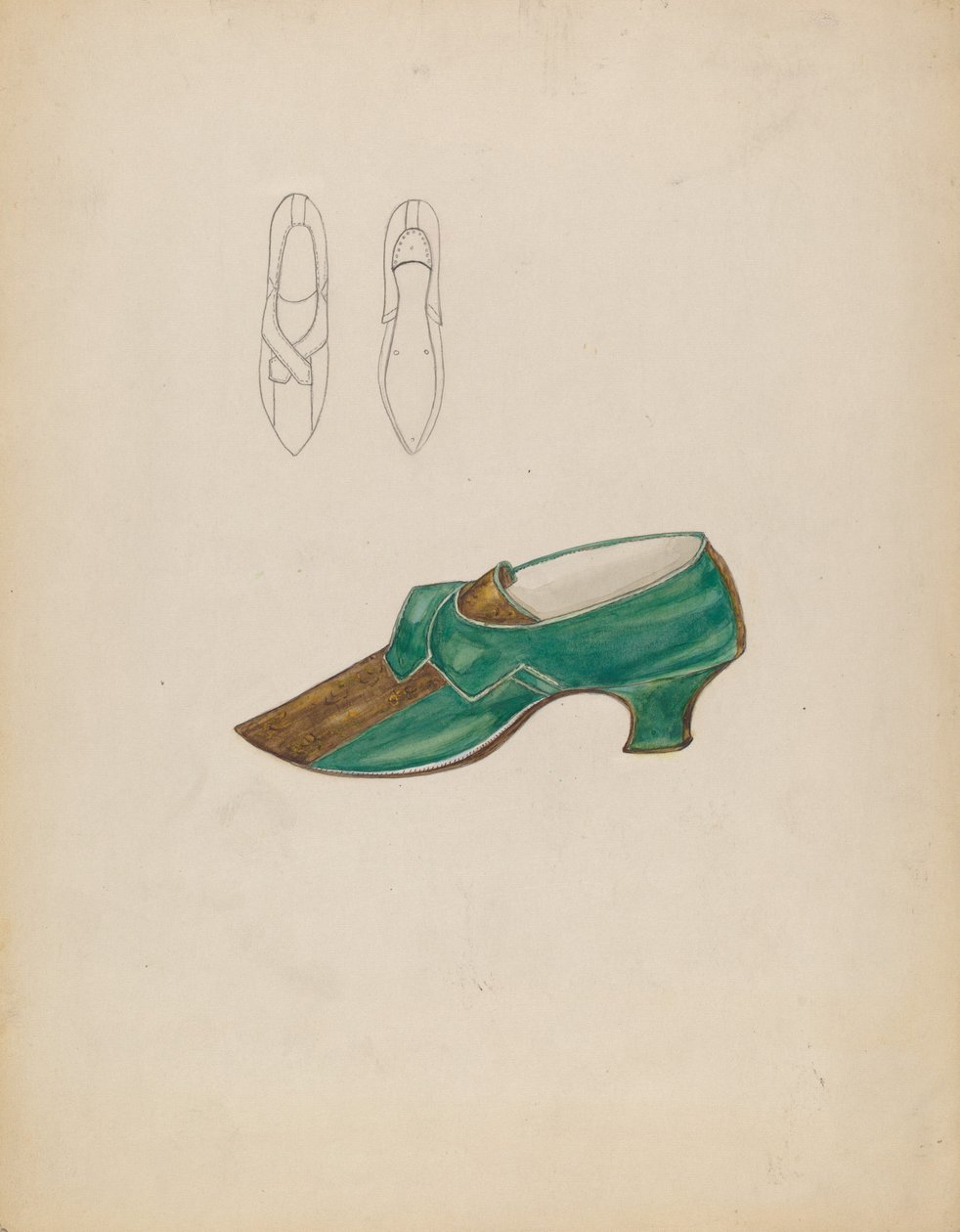 Tøfler, ca. 1936. av Margaret Concha