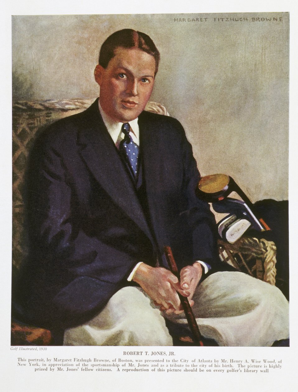 Portrett av Bobby Jones, 1930 av Margaret Fitzhugh Browne