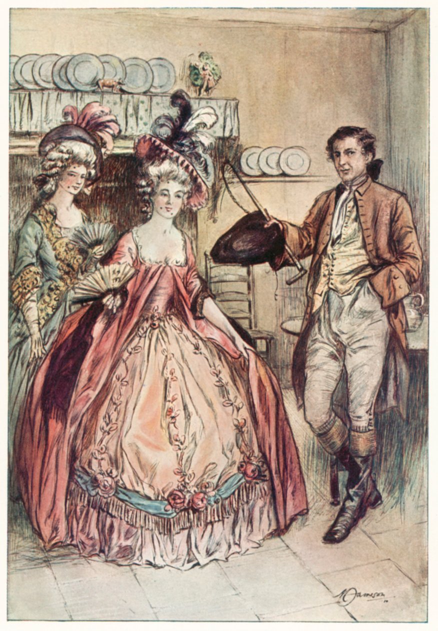 Vikaren i Wakefield av Oliver Goldsmith (fargelitografi) av Margaret Jameson