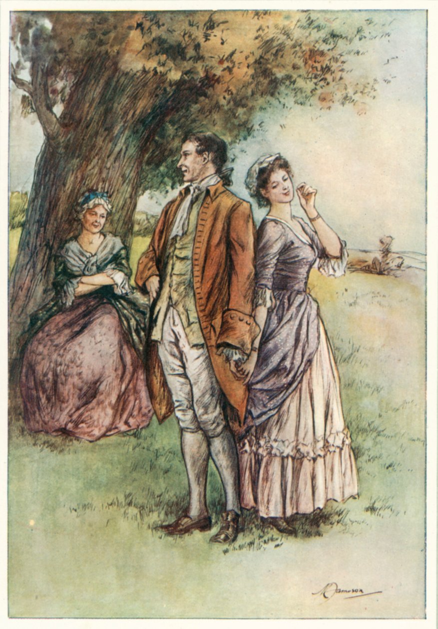 Vikaren i Wakefield av Oliver Goldsmith (fargelitografi) av Margaret Jameson