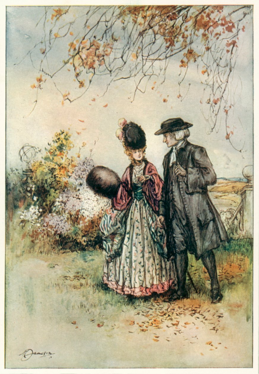 Vikaren i Wakefield av Oliver Goldsmith (fargelitografi) av Margaret Jameson