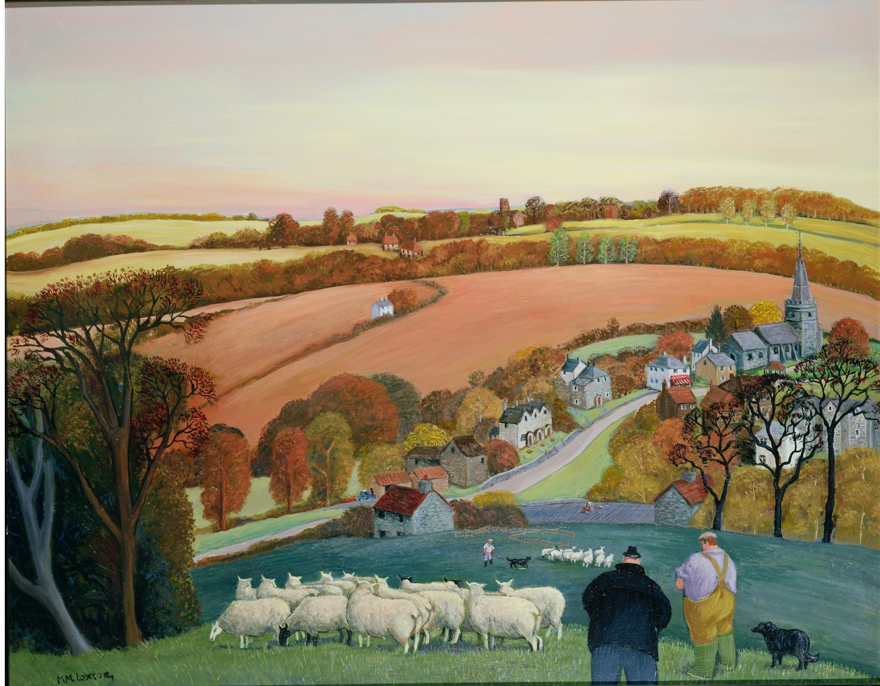 Høstlandskap av Margaret Loxton
