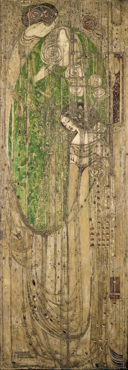 'O dere alle som går i Willow Wood' av Margaret MacDonald Mackintosh