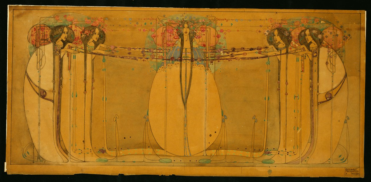 mai-dronningen av Margaret MacDonald Mackintosh