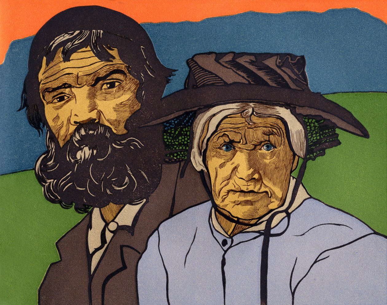 Et par gamle bønder fra Valais (Sveits) av Marguerite Burnat Provins