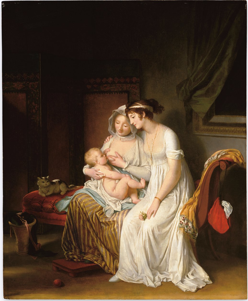 Den våte sykepleieren, ca. 1802 av Marguerite Gerard