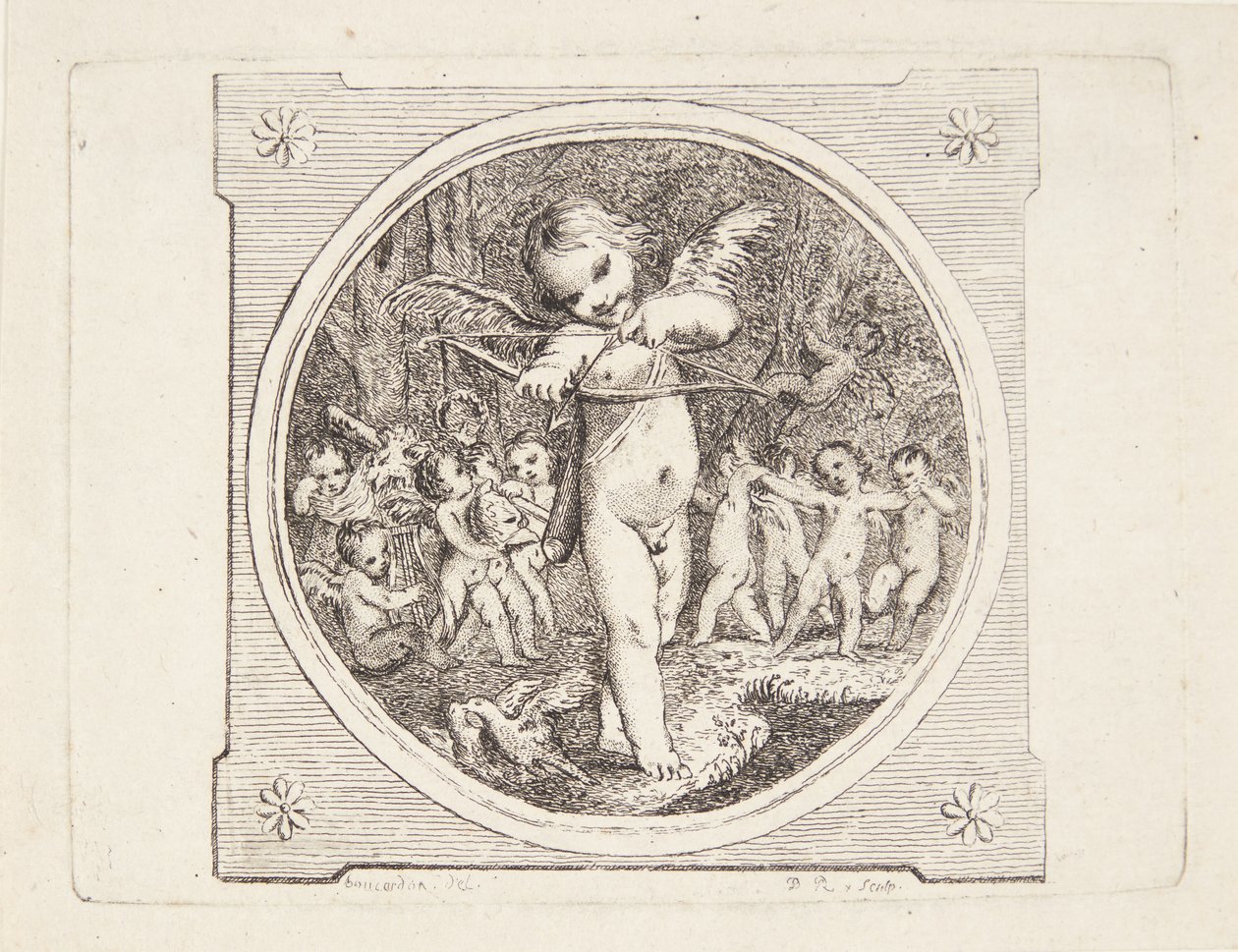 Amor med pil og bue av Marguerite Louise De Lorme du Ronseray
