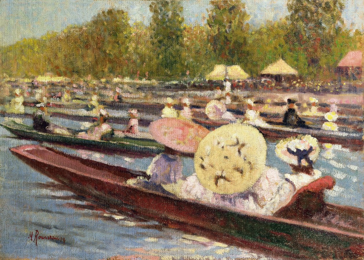 Regattaen (olje på lerret) av Marguerite Rousseau