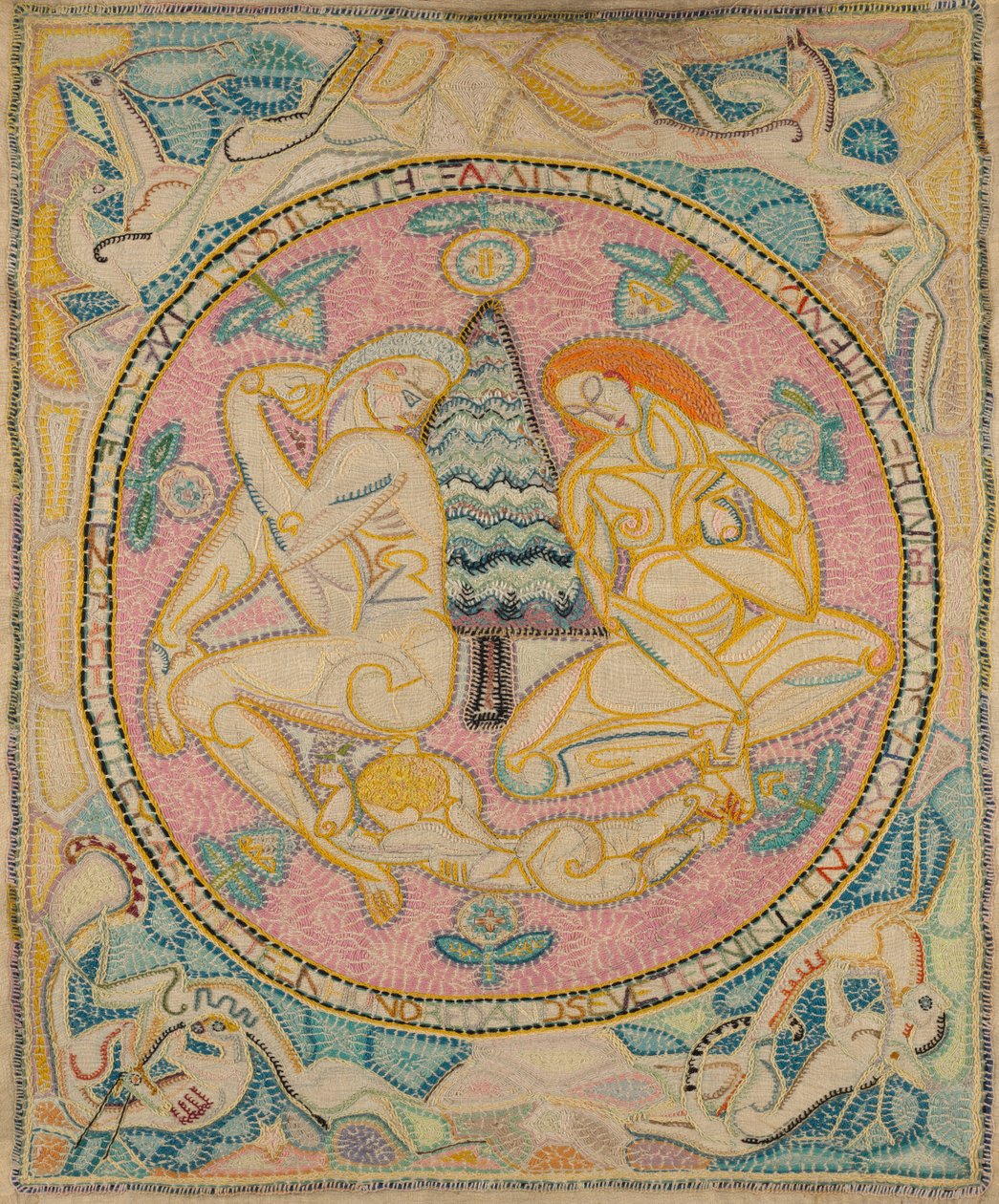 Familien (til minne om en sommer i de hvite fjellene) av Marguerite Zorach