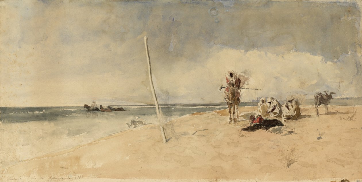 Afrikansk strand av Marià Fortuny
