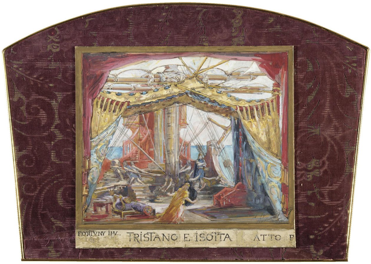 Scenografi for operaen Tristan og Isolde av R. Wagner av Marià Fortuny