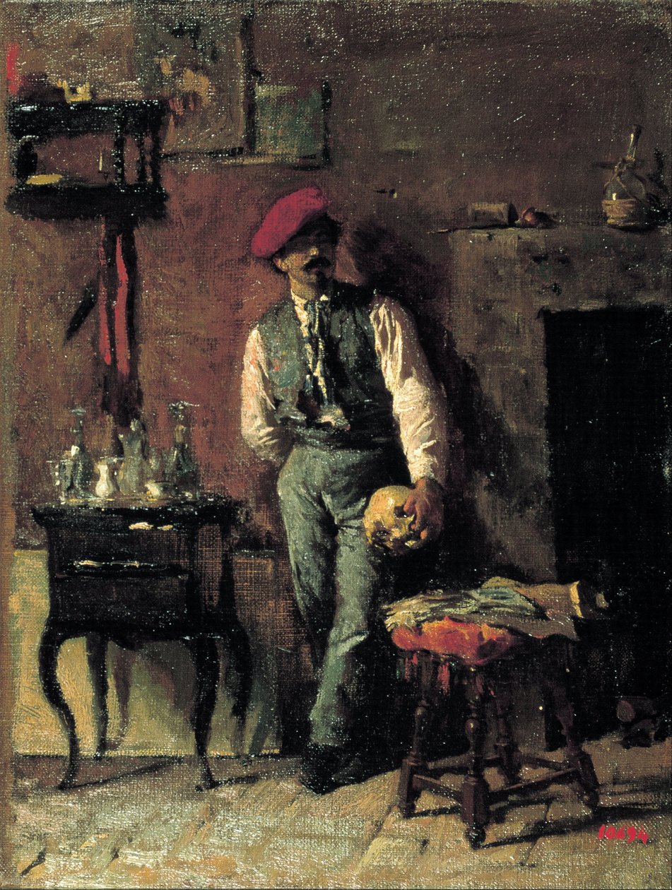 Portrett av maleren Joaquim Agrassot av Marià Fortuny Marsal