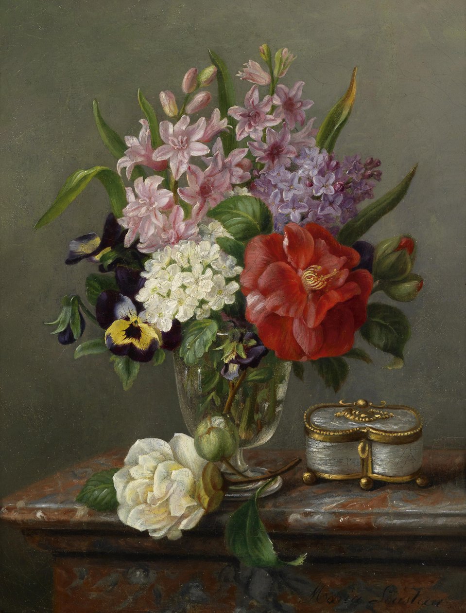 Vårblomster i vase av Maria Loustau