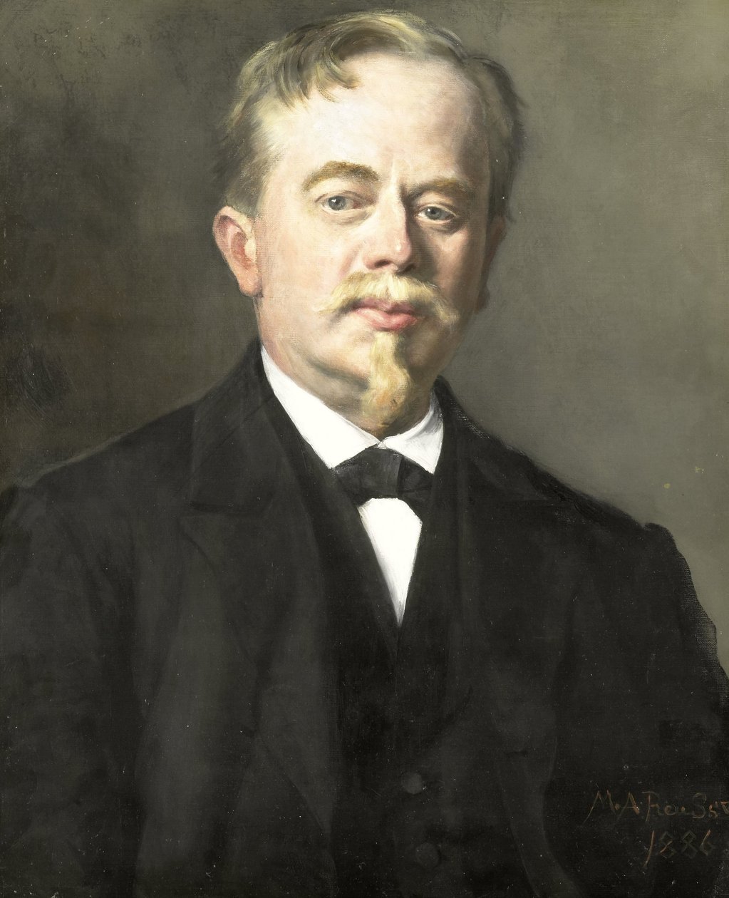 Portrett av Augustus Allebé (1838-1927) av Maria Alexandrina Reuss (prinses van Saxen Weimar Eisenbach)