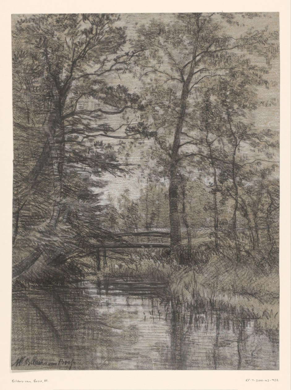Dam i skogen av Maria Bilders van Bosse (signed by artist)