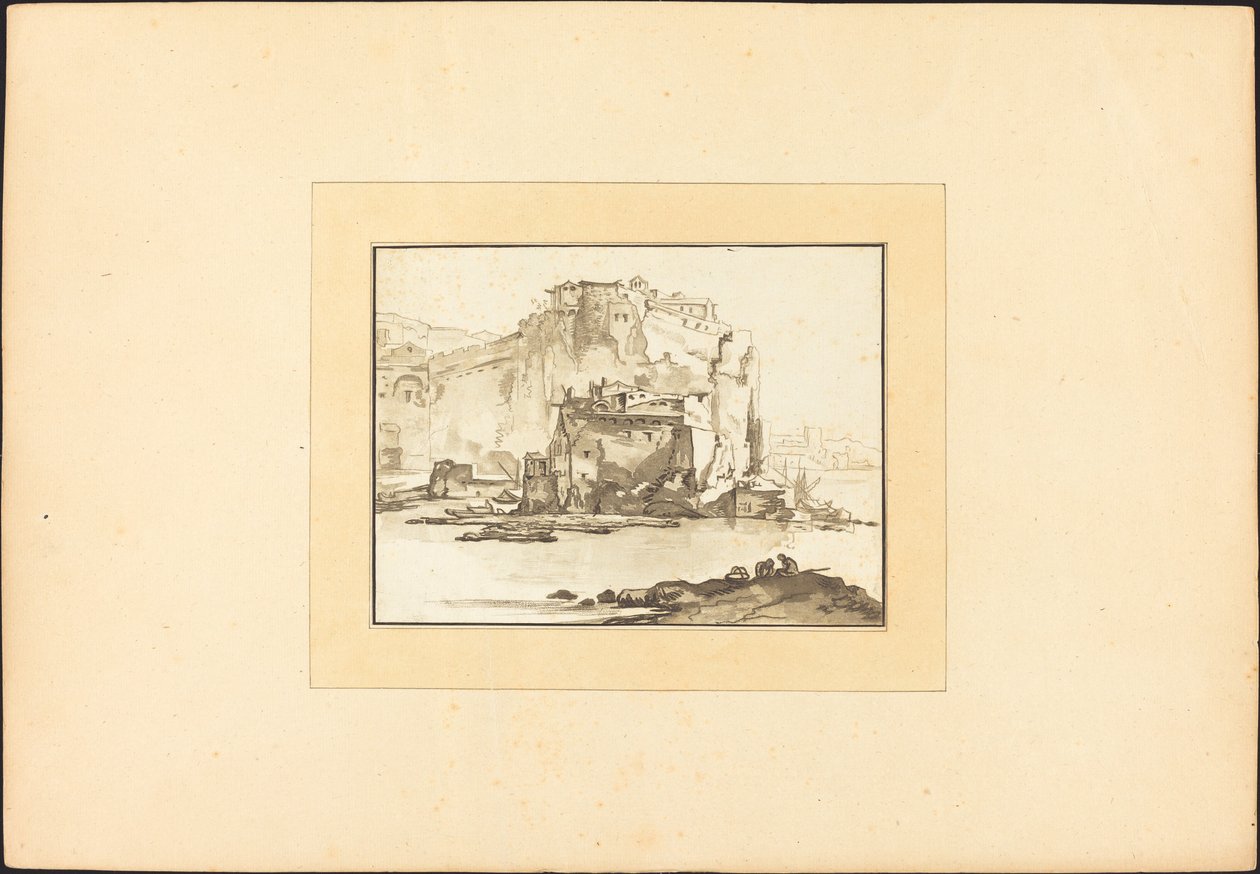 Middelhavets havlandskap av Maria Catharina Prestel after Thomas Wyck