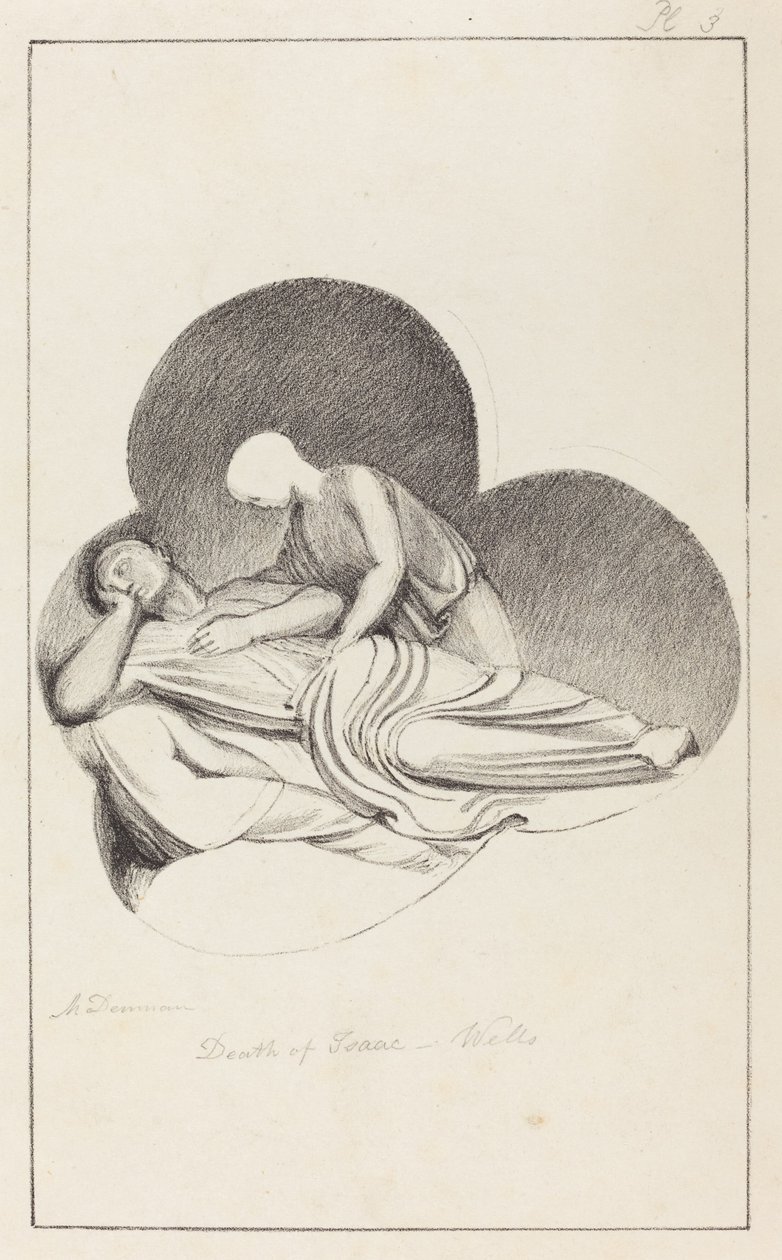 Isaacs død, fra Wells Cathedral av Maria Denman after John Flaxman