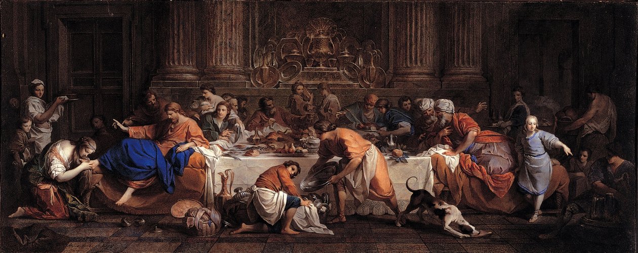 Fest i huset til fariseeren Simon, ca 1748 av Maria Felice Tibaldi Subleyras
