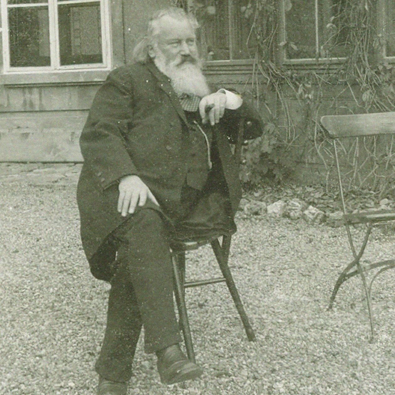 Portrett av komponisten Johannes Brahms 1833-1897, 1894 av Maria Fellinger