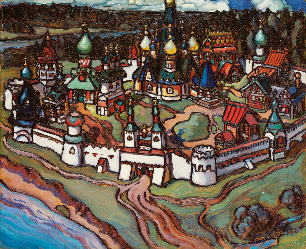 Township, 1899 av Maria Iakunchikova