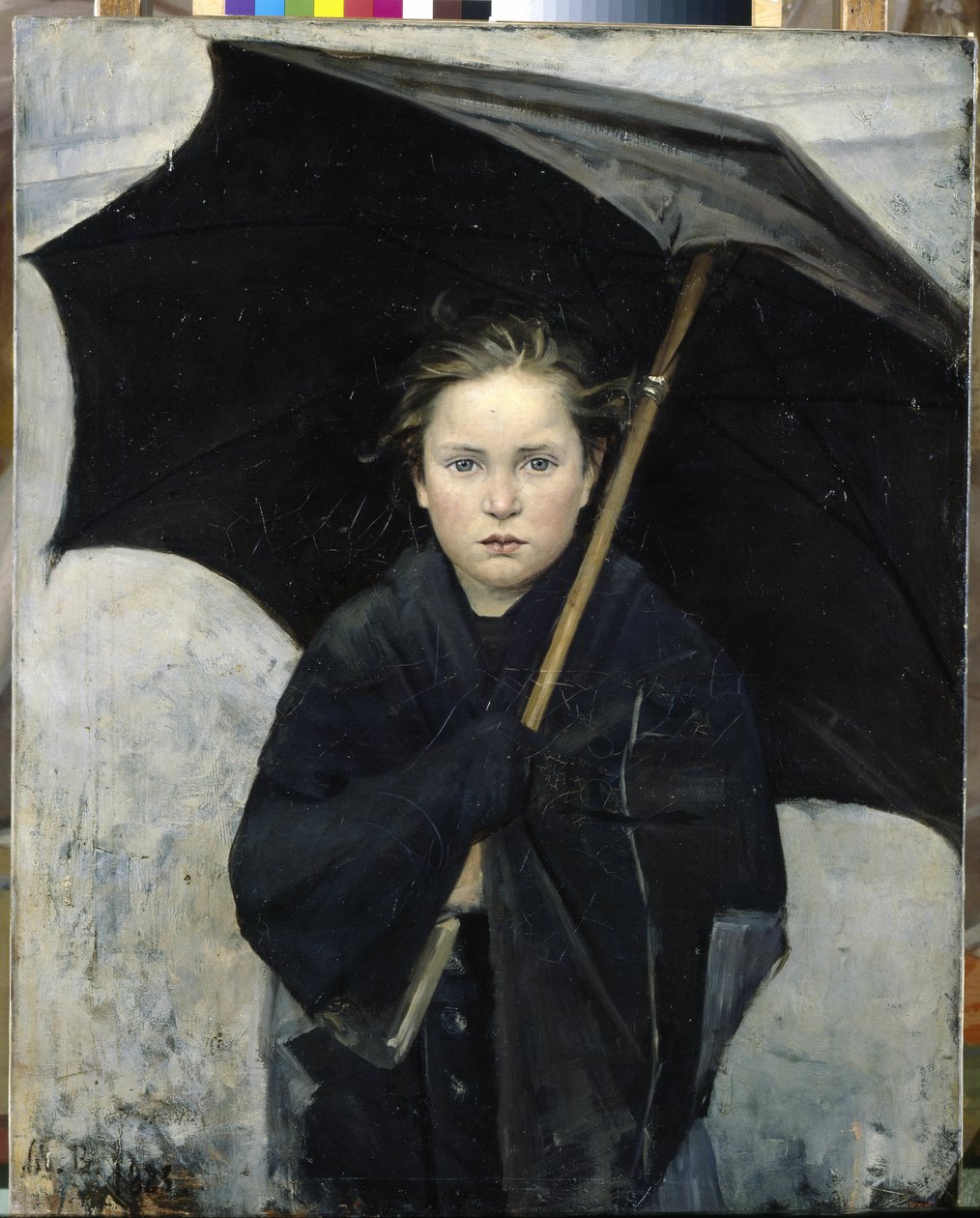Paraplyen - Bashkirtseva, Maria Konstantinovna (1860-1884) - 1883 - Olje på lerret - 93x74 - Statens russiske museum, St. Petersburg av Maria Konstantinova Bashkirtseva