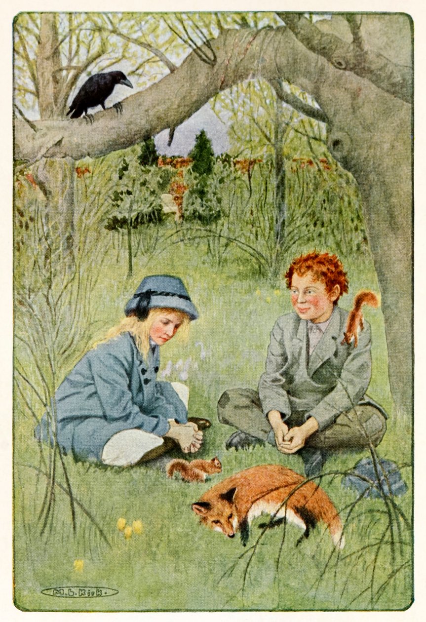 "Det virket knapt utholdelig å forlate en slik herlighet" fra The Secret Garden av Frances Hodgson Burnett (1849-1924) av Maria Louise Kirk
