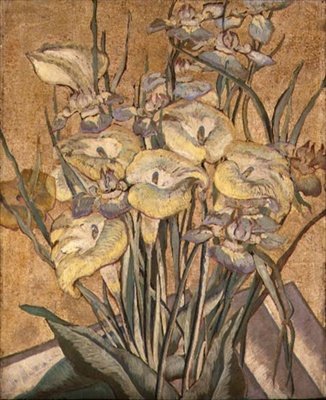 Irises and Calla Lilies, ca. 1890-1905 (olje på panel) av Maria Oakey Dewing