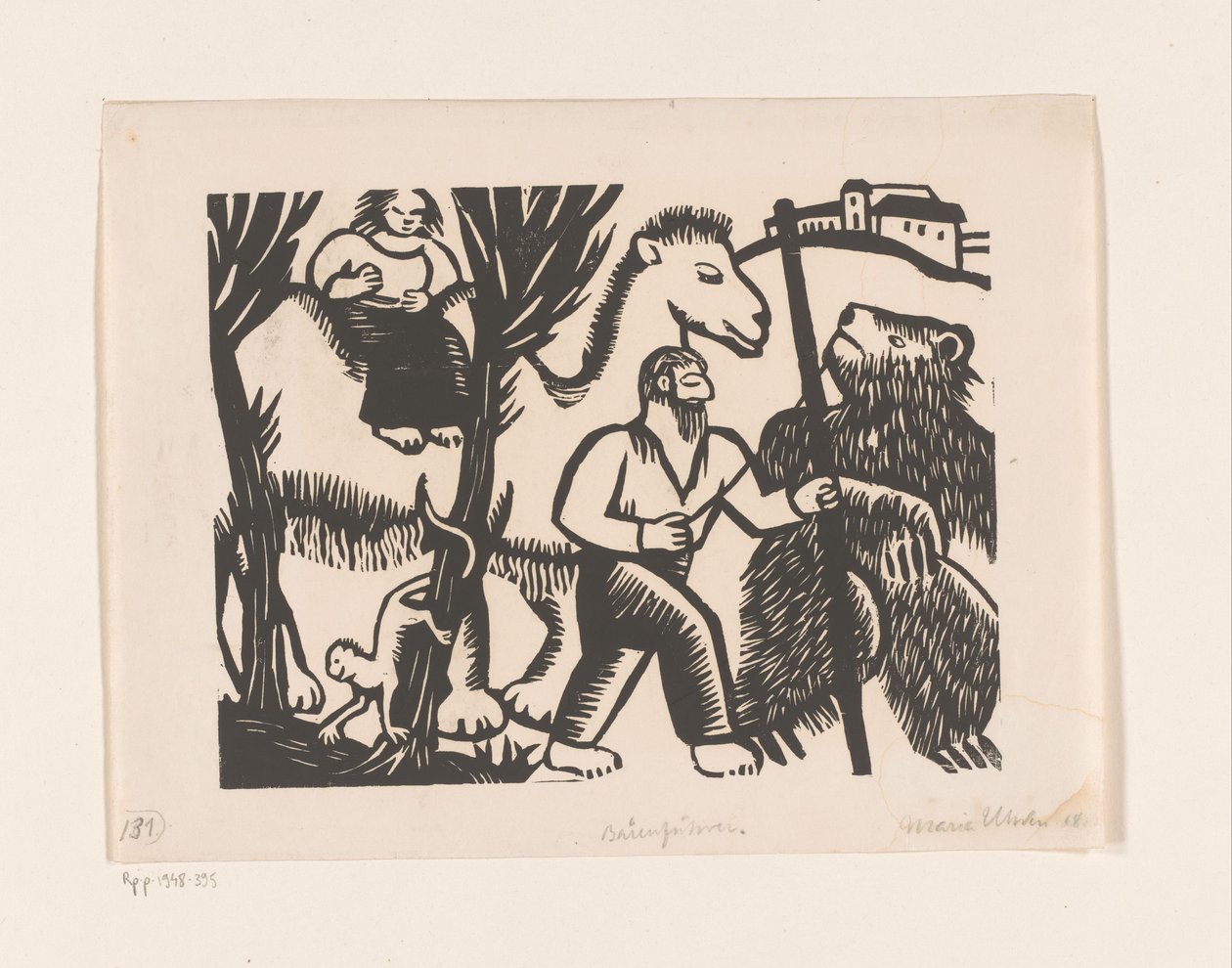 Bärenführer (original tittel på objekt) av Maria Uhden (signed by artist)