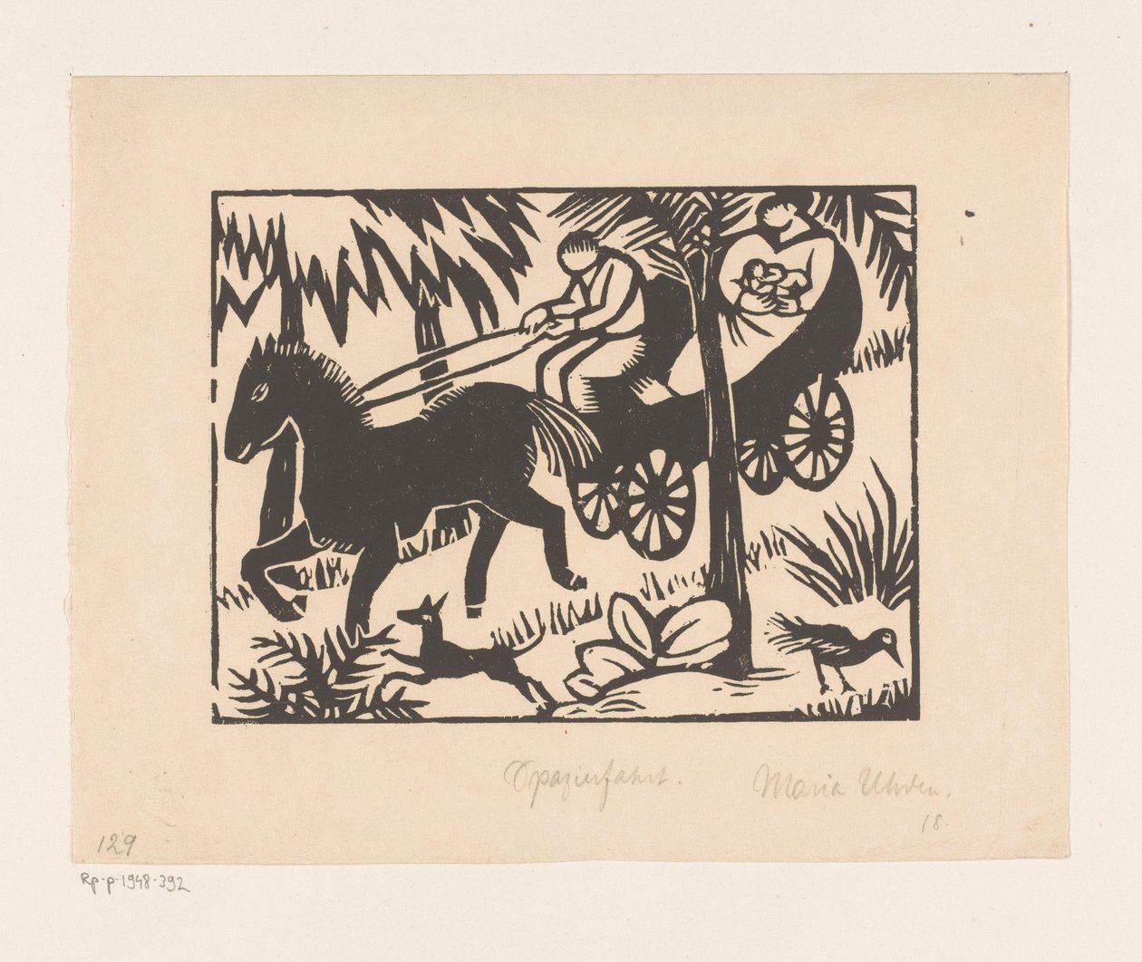 Ekskursjon (original tittel på objekt) av Maria Uhden (signed by artist)