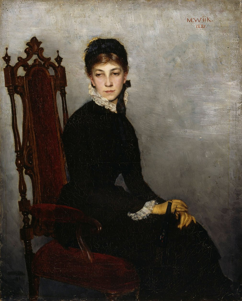 Portrett av Hilda Wiik av Maria Wiik