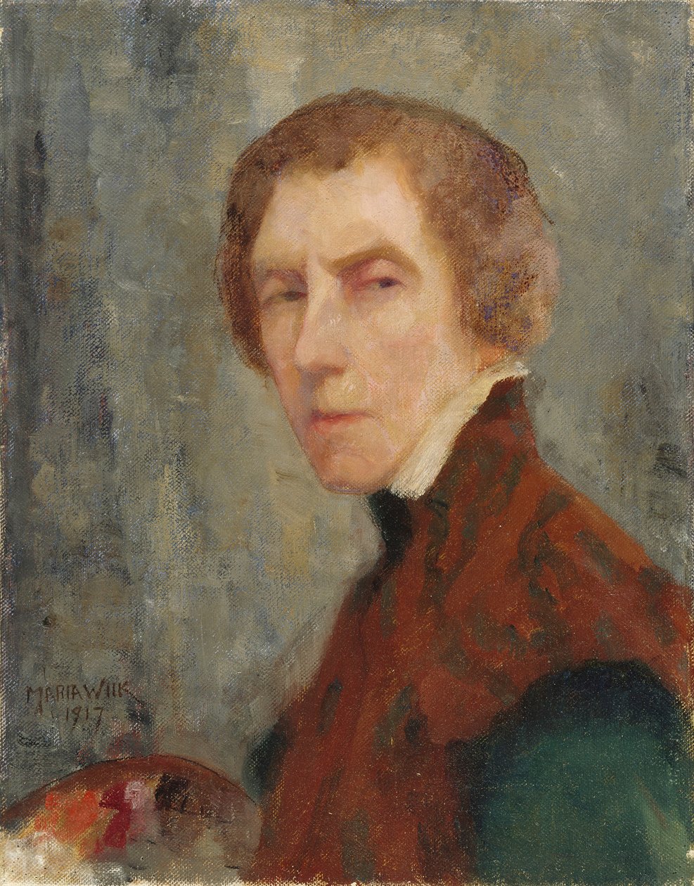 Selvportrett av Maria Wiik
