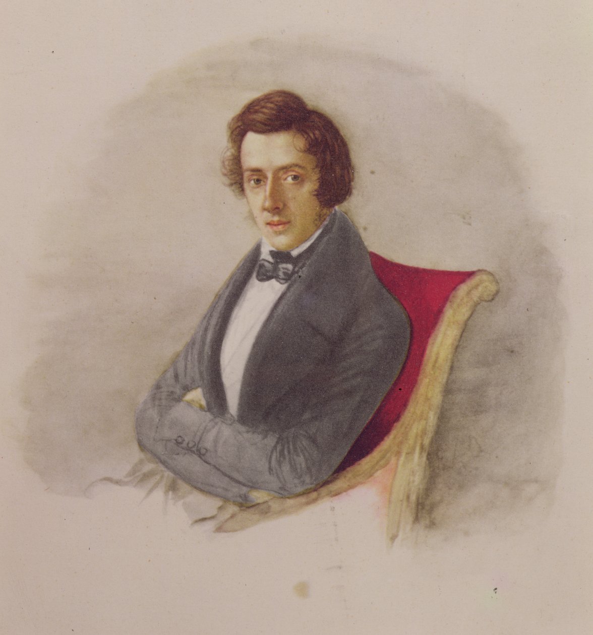 Portrett av Frederic Chopin (1810-49) av Maria Wodzinska