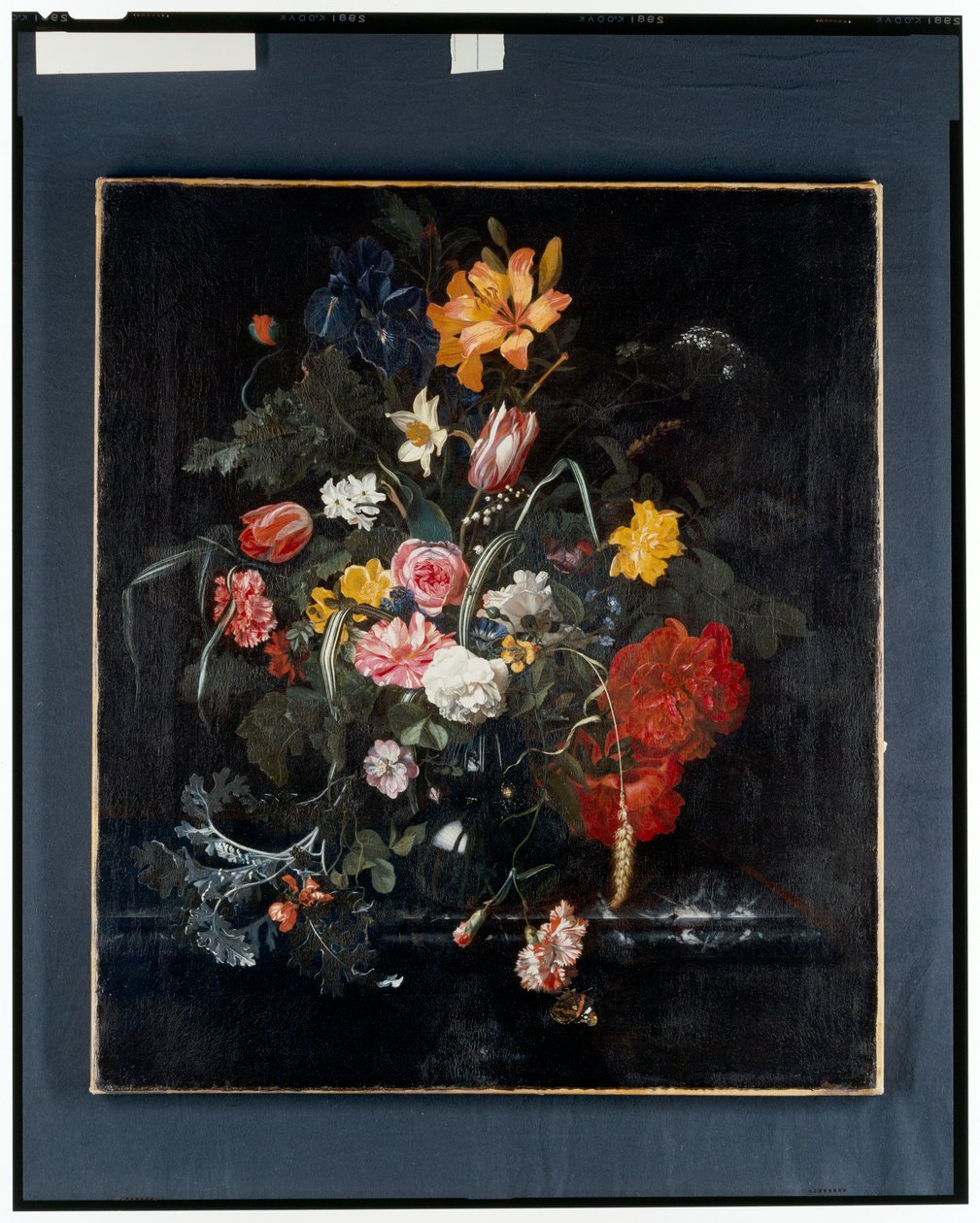Et stilleben av blomster av Maria van Oosterwyck