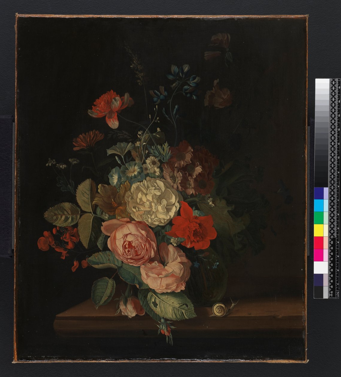 En vase med blomster, før 1693 av Maria van Oosterwyck