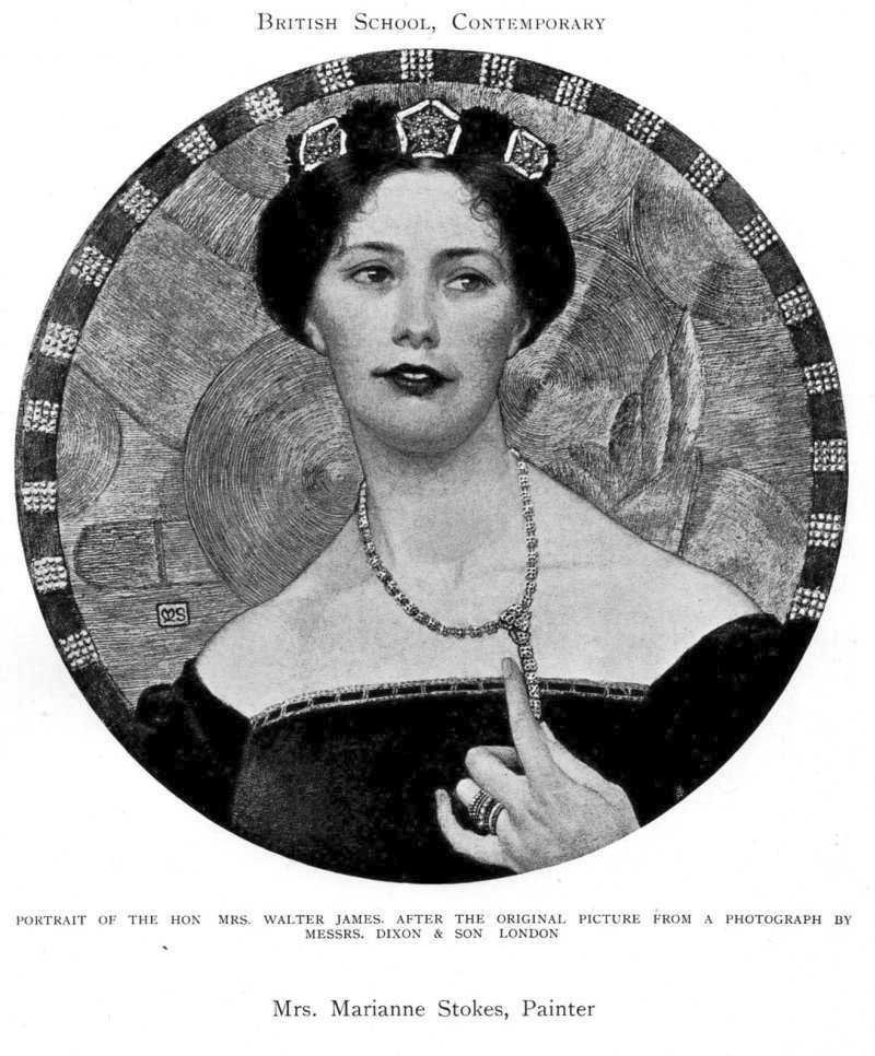Portrett av fru Walter Jameson av Marianne Stokes