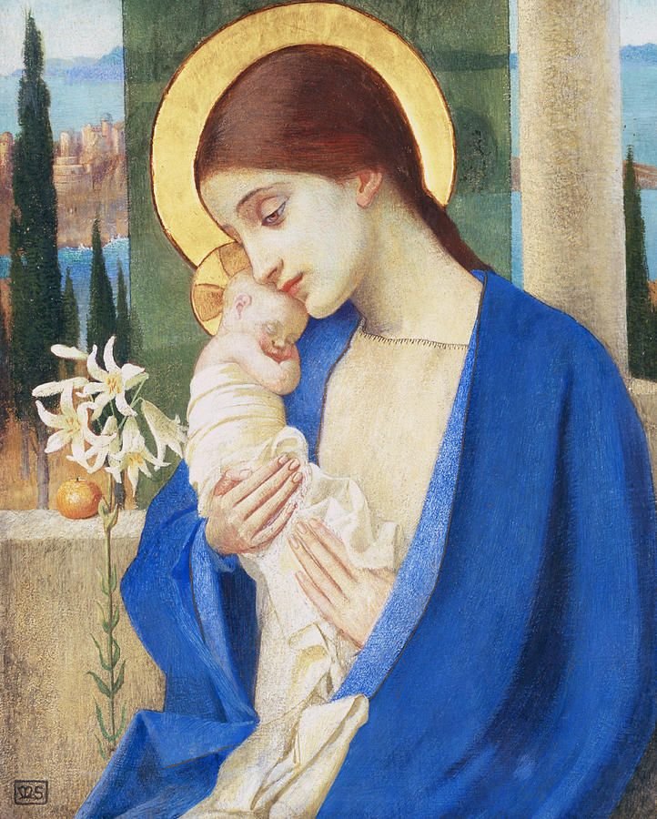 Madonna og barn av Marianne Stokes