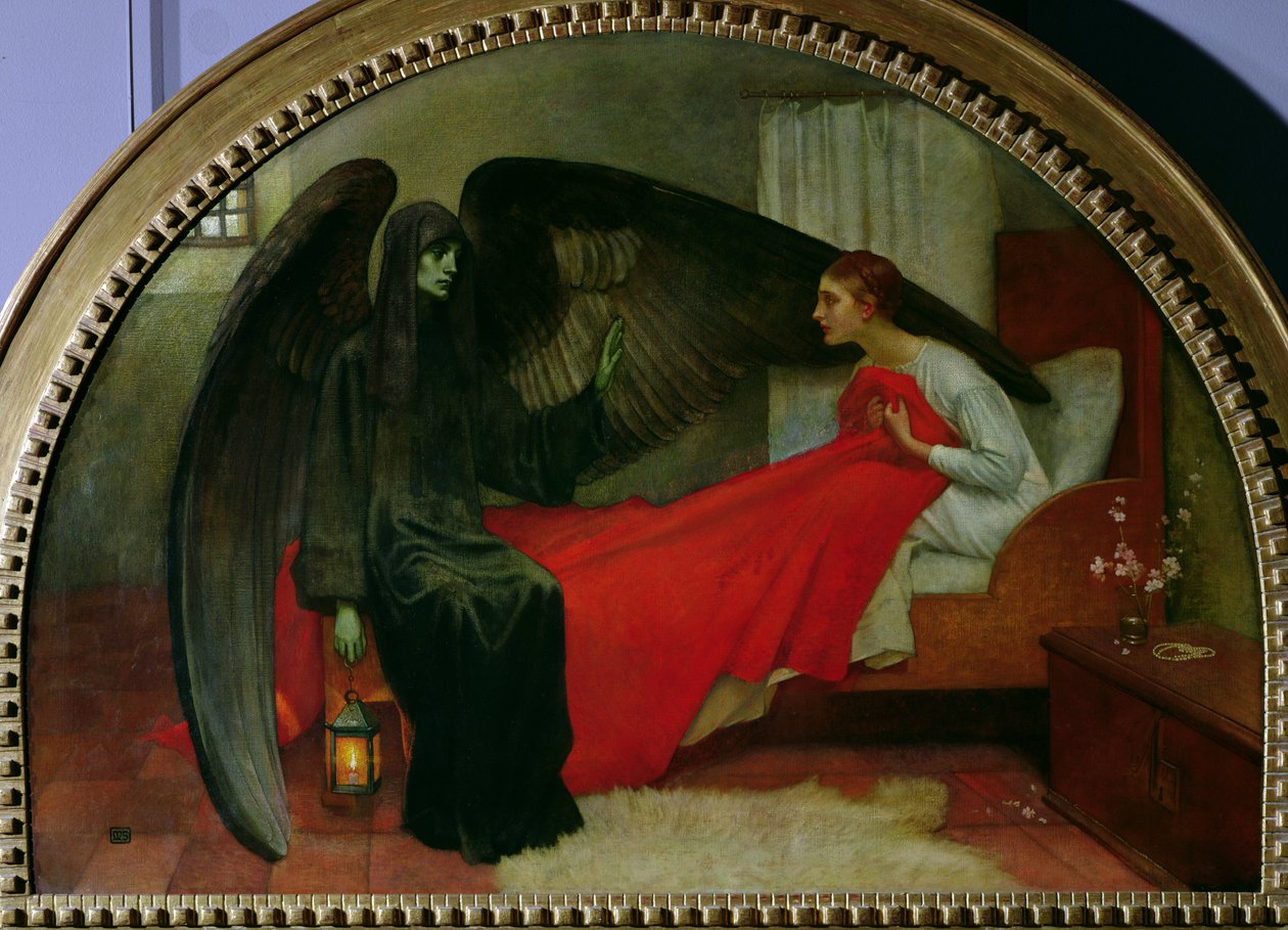 Den unge jenta og døden, ca. 1900 av Marianne Stokes