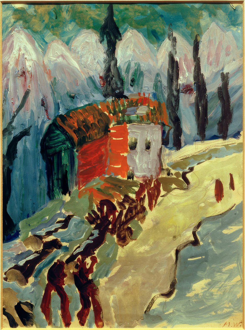 Tømmerfjerning i fjellet av Marianne von Werefkin