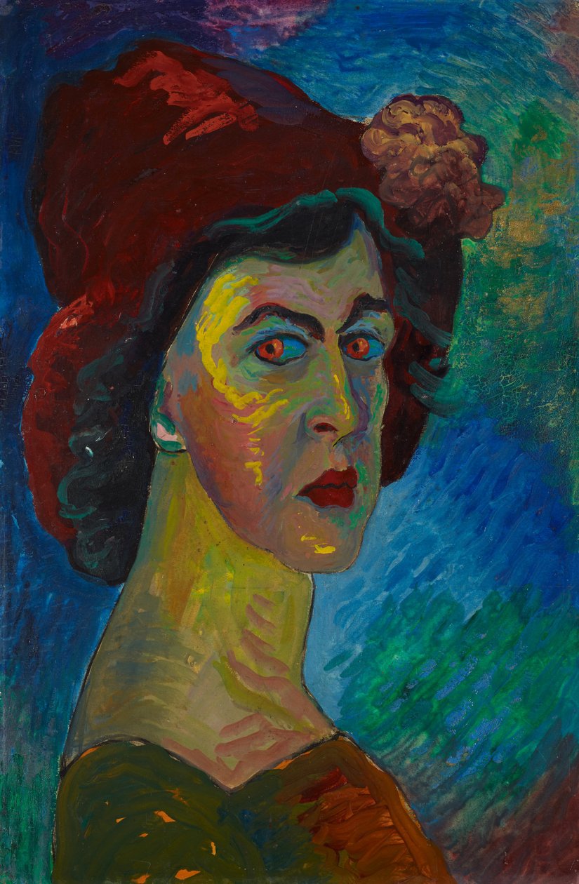 Selvportrett I av Marianne von Werefkin