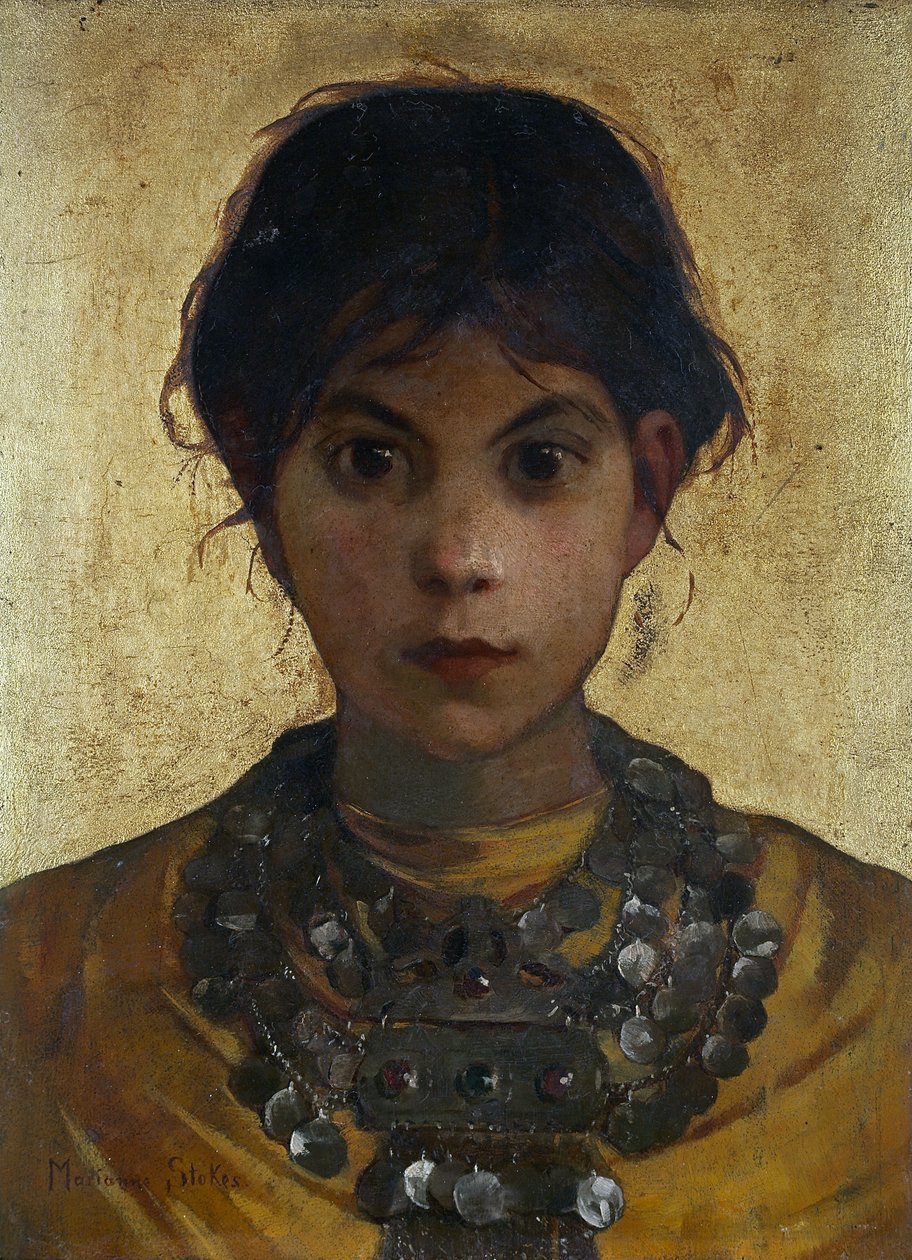 En Capri-heks, 1884-85 av Marianne Stokes