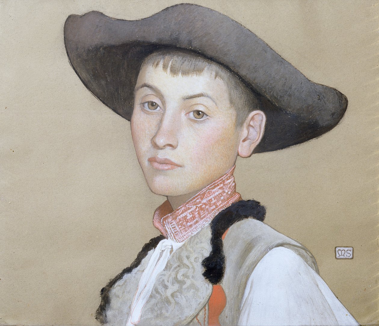 En ung slovak (kroppsfarge på papir) av Marianne Stokes