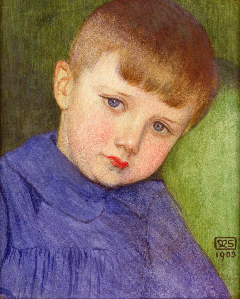 Portrett av Anthony Stokes av Marianne Stokes