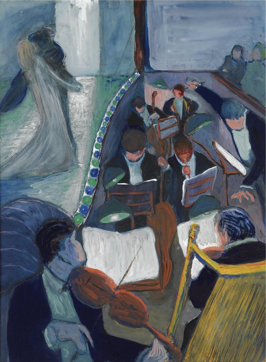 I teatret I, 1906-1907 av Marianne von Werefkin