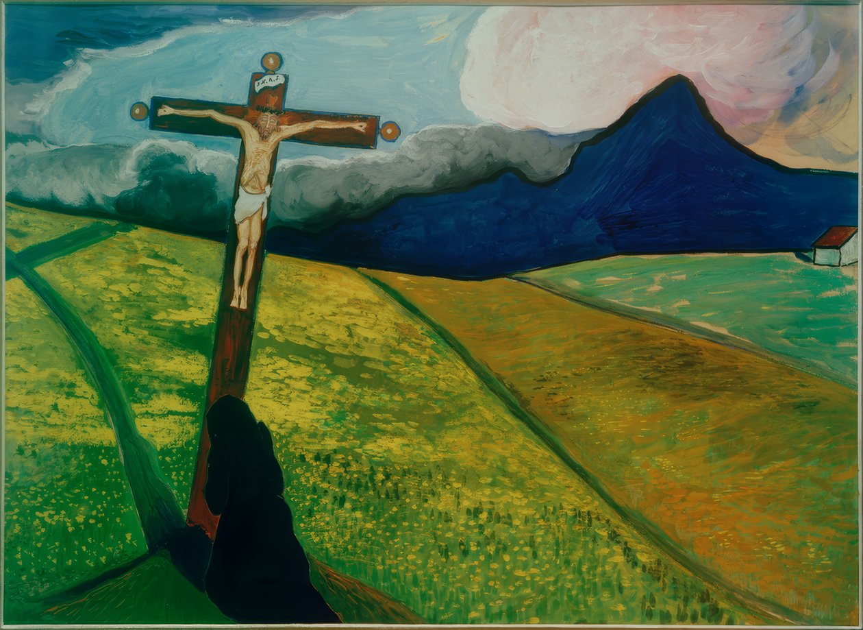 Kryss i landskap av Marianne von Werefkin
