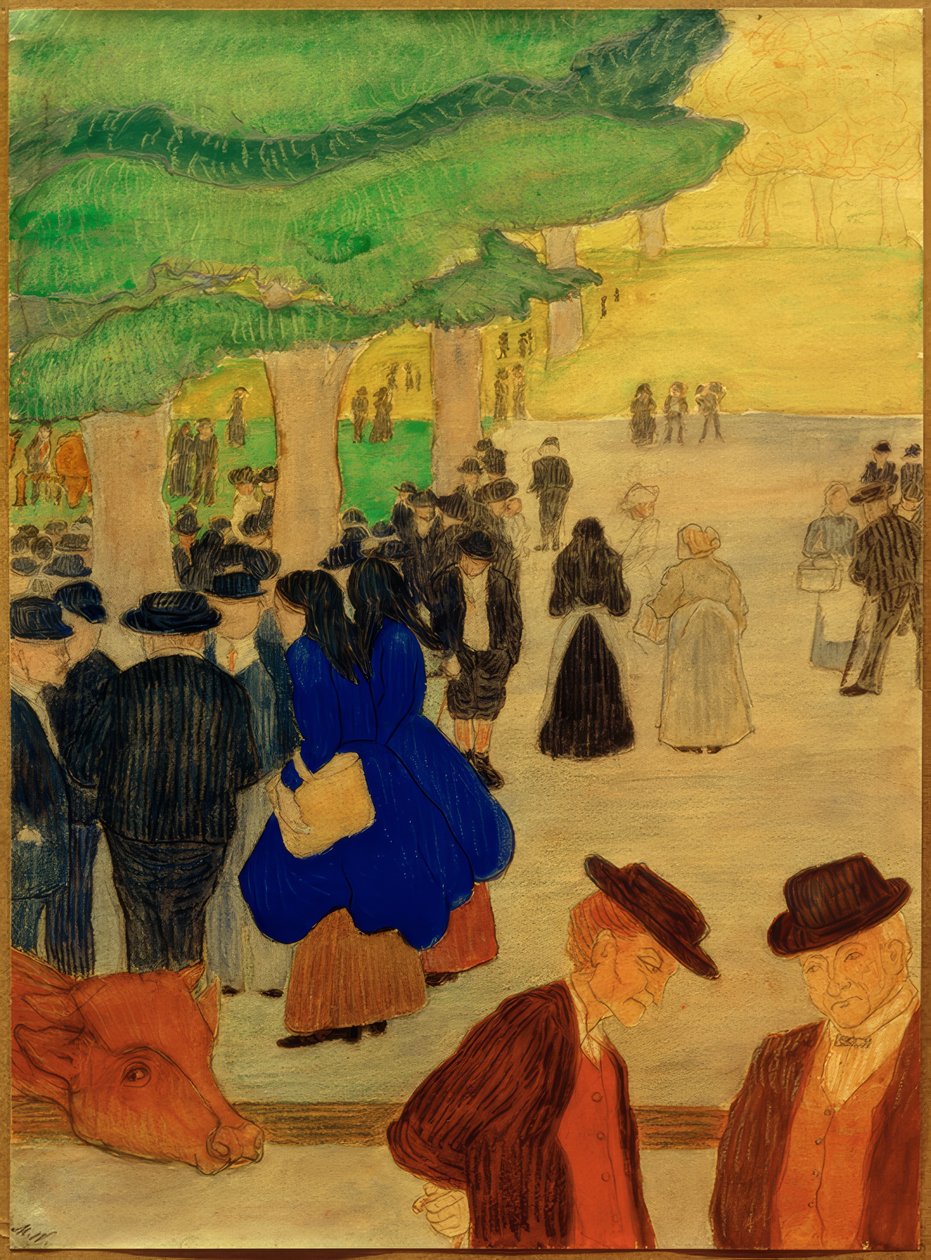 Viehmarkt av Marianne von Werefkin