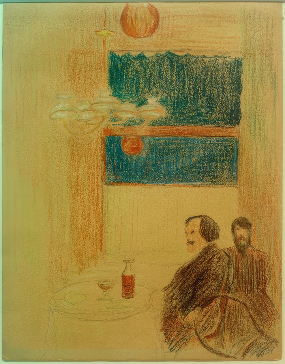 To menn på puben av Marianne von Werefkin