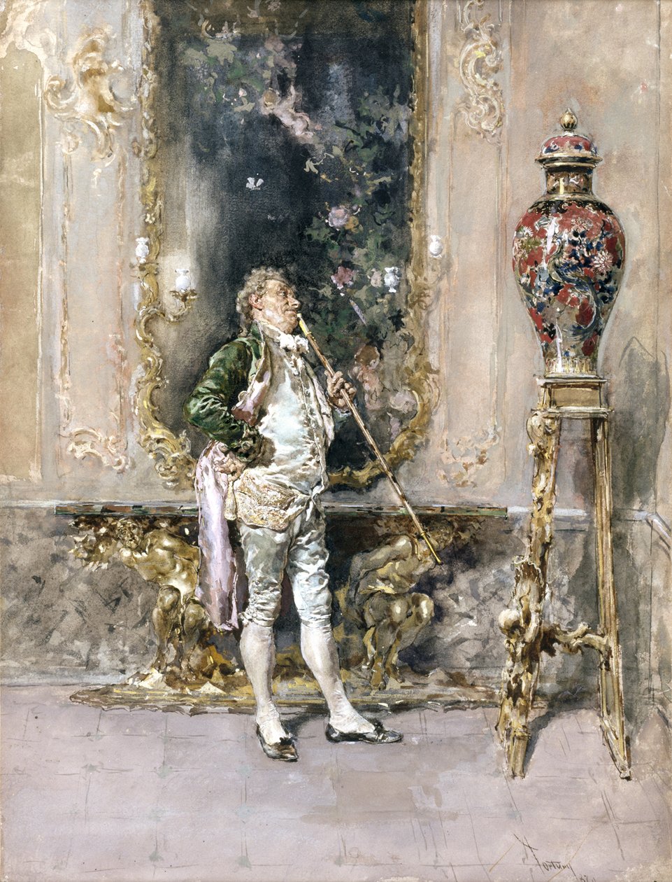 Den sjeldne vasen, 1870 av Mariano José María Bernardo Fortuny y Carbó