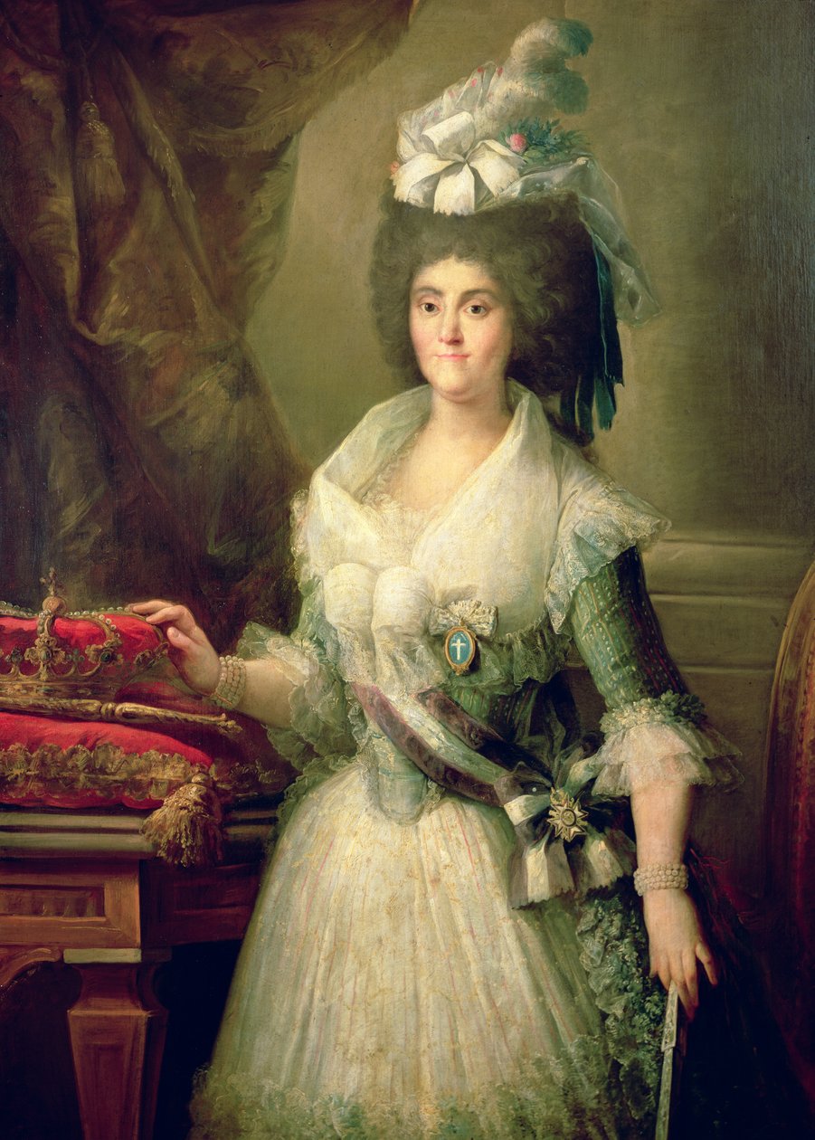 Portrett av dronning Maria Luisa (1751-1819) av Mariano Salvador Maella
