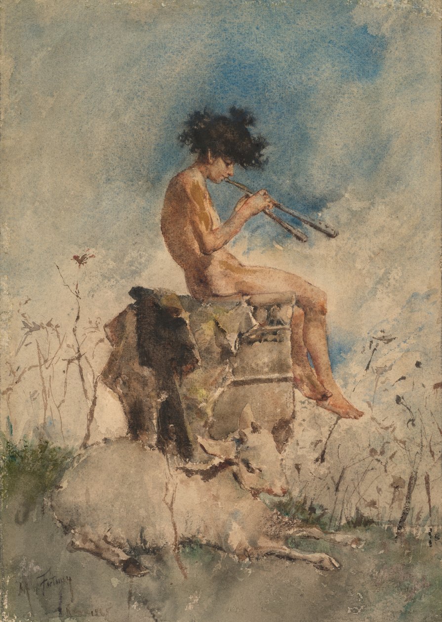 Pipes of Pan av Mariano Fortuny y Marsal